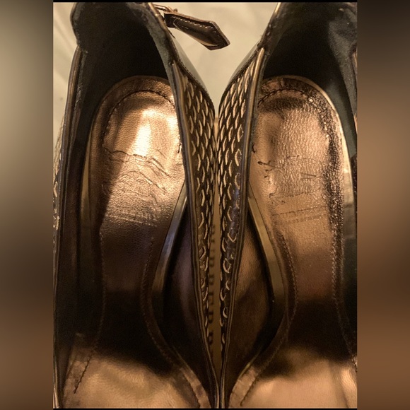Burberry Pewter 4+inch High Heels👠Sz 37EU/6.5USA Excellent Condition!! Worn 1X! - Picture 7 of 12